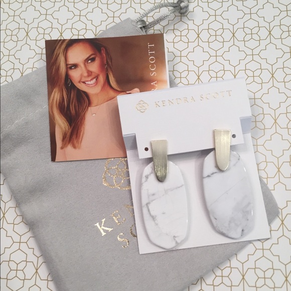 Kendra Scott Jewelry - Limited Edition White Howlite Aragon Earrings